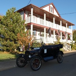 House with Old Car In Front